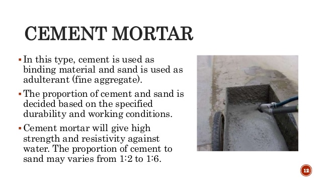 Applications and benefits of cement mortars in construction