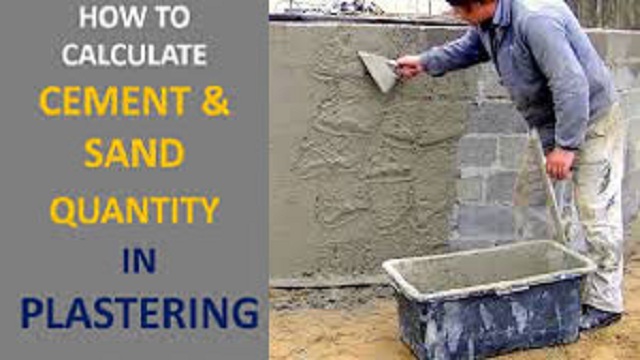 calculation of plaster quantity