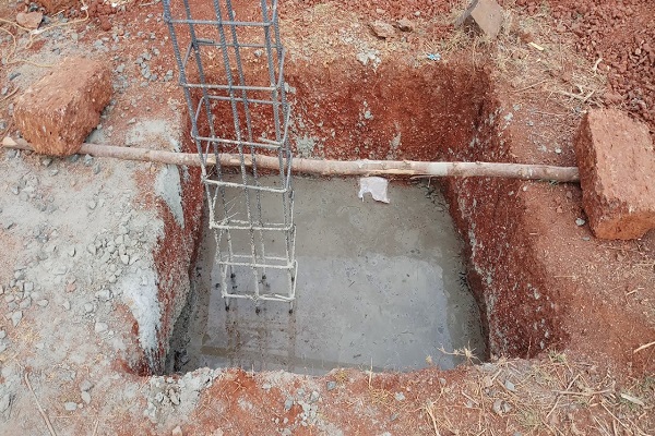 RCC column footing