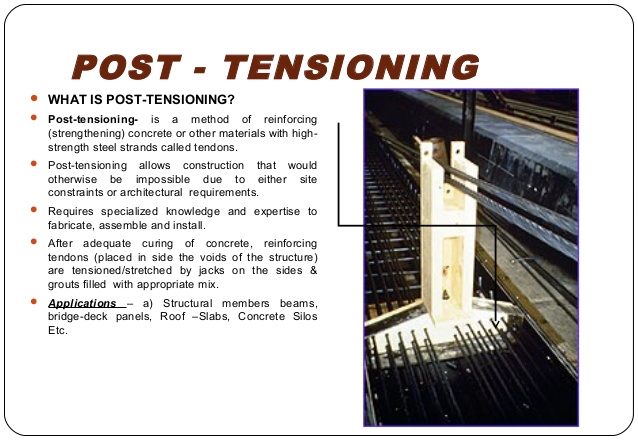 post-tensioning process