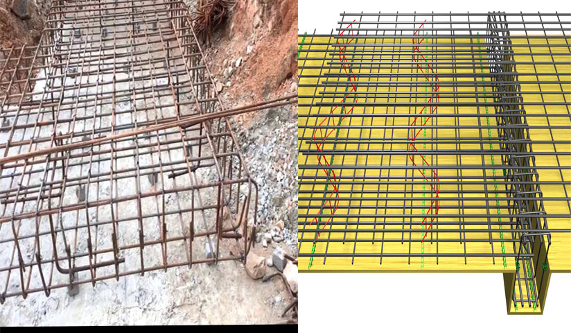 placing of reinforcement bars
